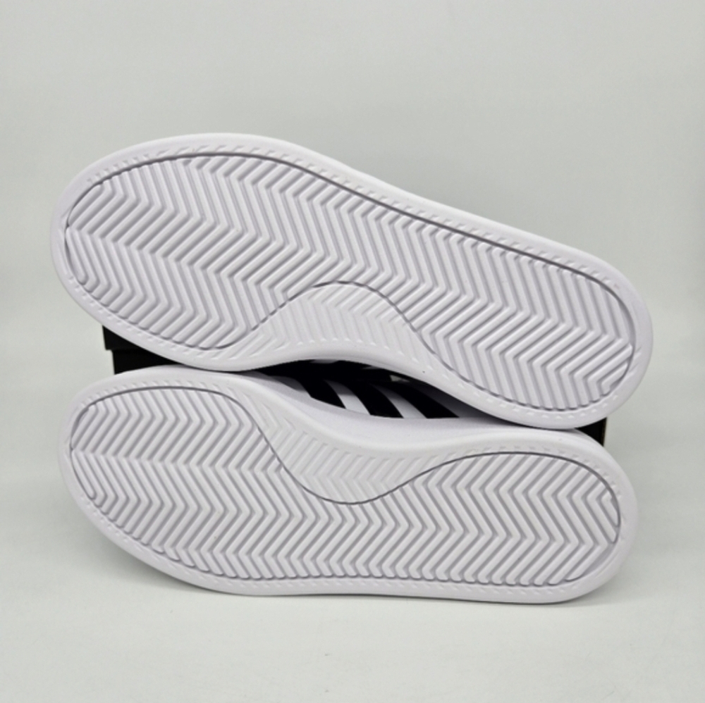 adidas Grand Court Cloudfoam Lifestyle Court Comfort White Black Shoes Size 8.5 - Picture 7 of 8
